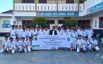 Penentu Masa Depan: Siswa Kelas 9 MTs Darul Ihya Jalani Ujian Madrasah Berbasis Komputer (UMBK)